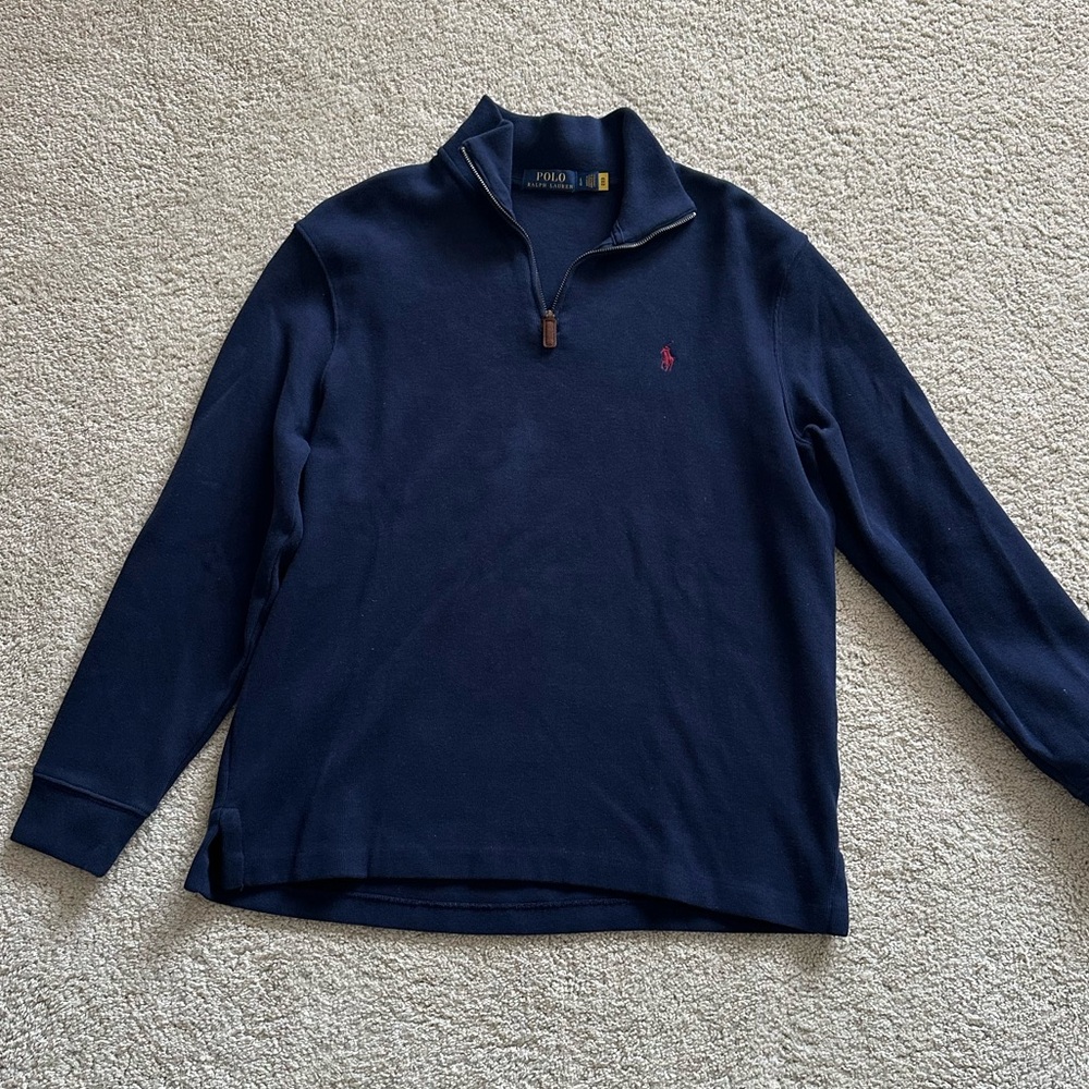 Polo Ralph Lauren Men’s Navy Quarter-Zip Sweatshirt